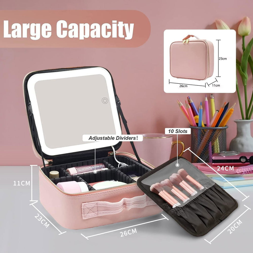 Luxurious Leather Cosmetic Travel Bag