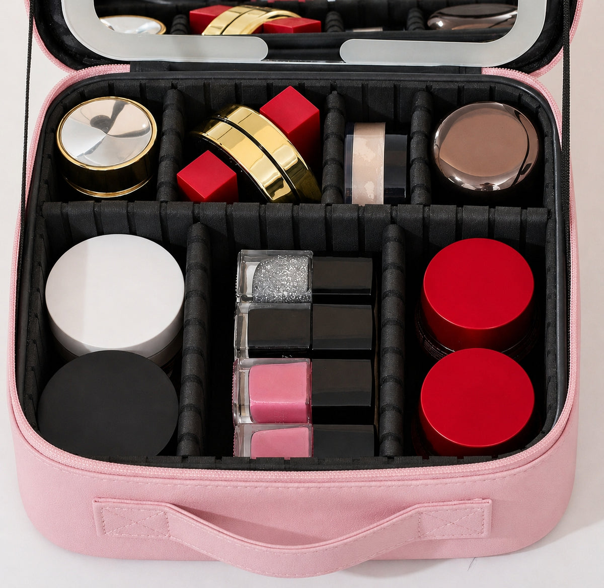Luxurious Leather Cosmetic Travel Bag
