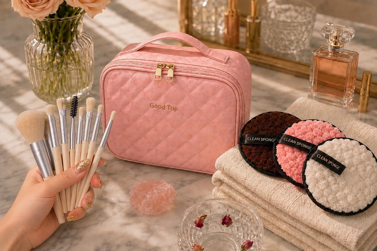 Travel Bag + 11-Piece Beauty Set