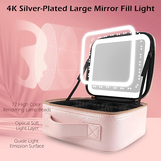 Luxurious Leather Cosmetic Travel Bag