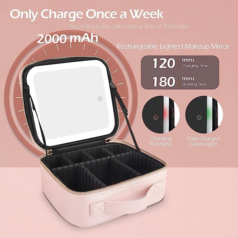 Luxurious Leather Cosmetic Travel Bag